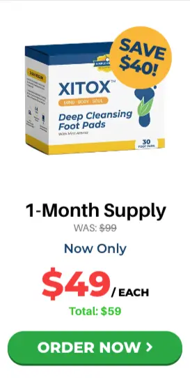 simple promise xitox deep cleansing foot pads